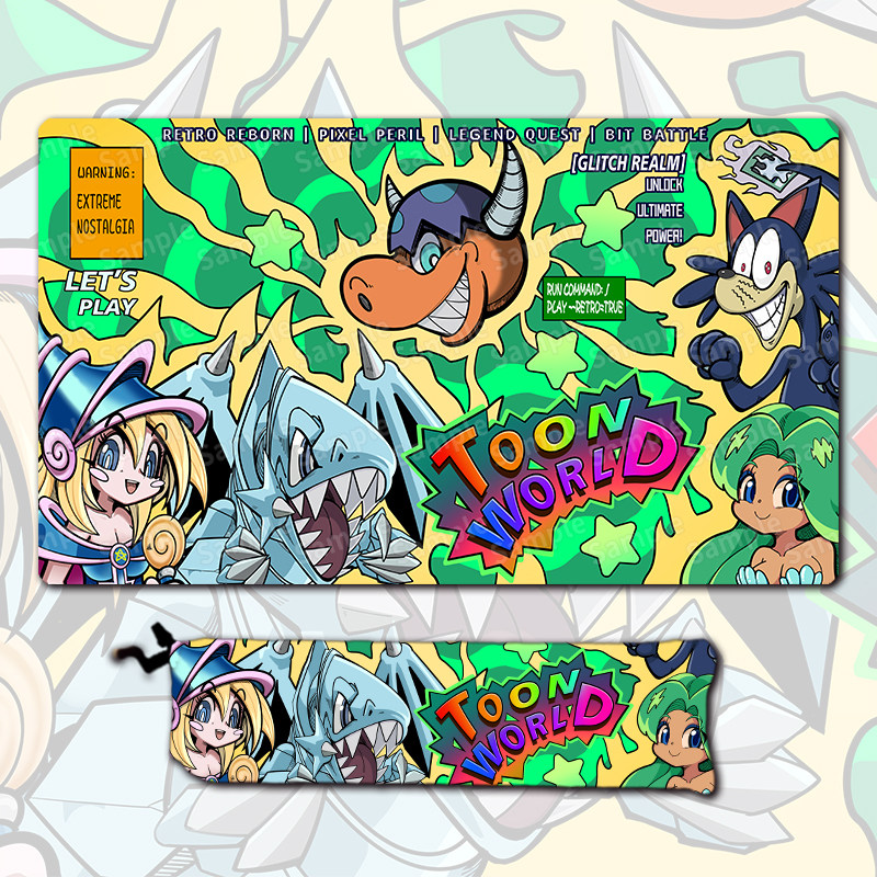 Board Game China - 遊戯王！ 600x350mm トゥーン ダークマジシャンガール マンガ リュウラン