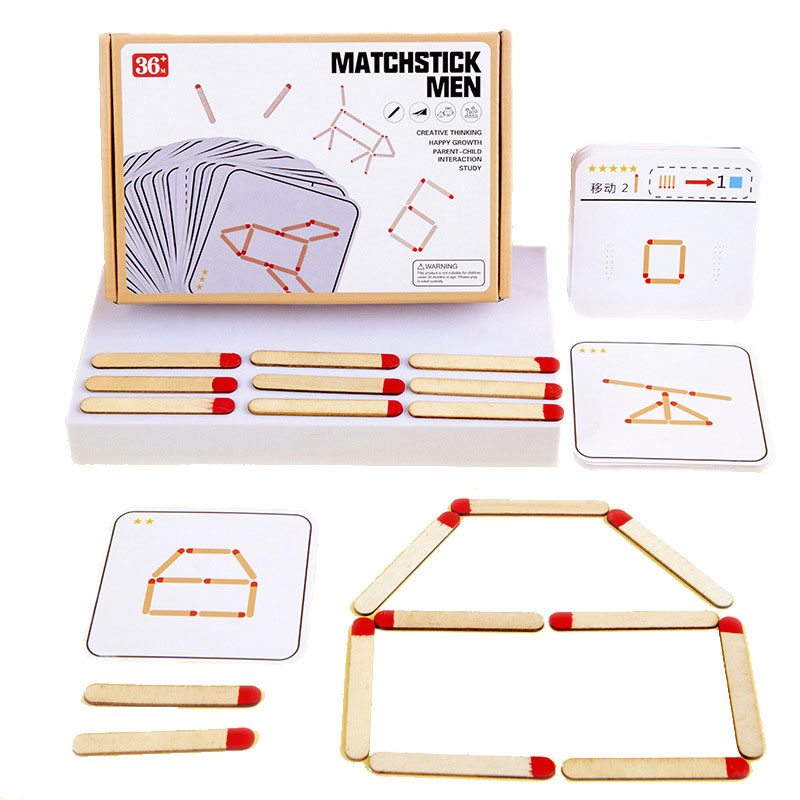 Board Game China - モンテッソーリの木製パズルと一致,幾何学的な数学ボードゲーム,子供のためのロジックトレーニング,教育玩具