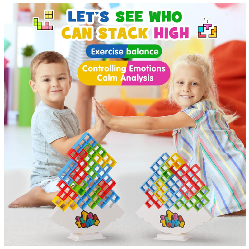 Board Game Saboteur - 新しい 3D テトリス タワー バランス スタッキングおもちゃ、子供用ボードゲーム、パズルボード組み立てレンガ教育、パーティー、旅行おもちゃ