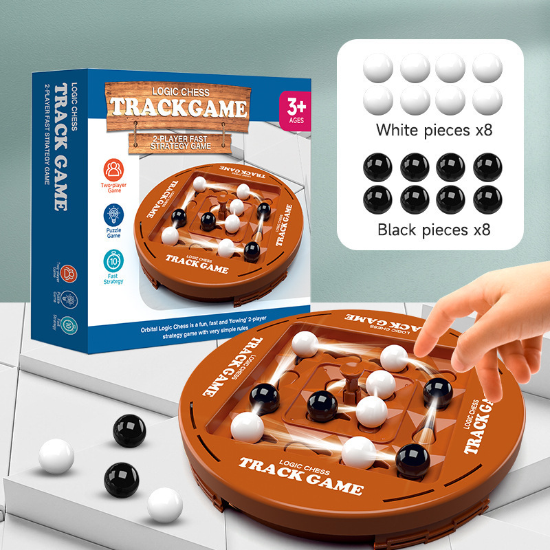 Board Game Strategi - チェスゲーム 楽しいテーブルトップ 軌道ロジックチェス ボードゲーム トラックロジックボード ストラテジーゲーム