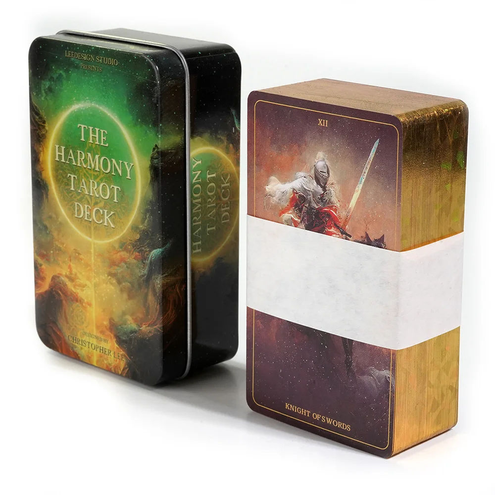 Board Game Harmonies - 金メッキエッジ,78枚のアップグレードカード,金属製の缶,ボードゲーム,パーティー,パーソナルエンターテインメント用
