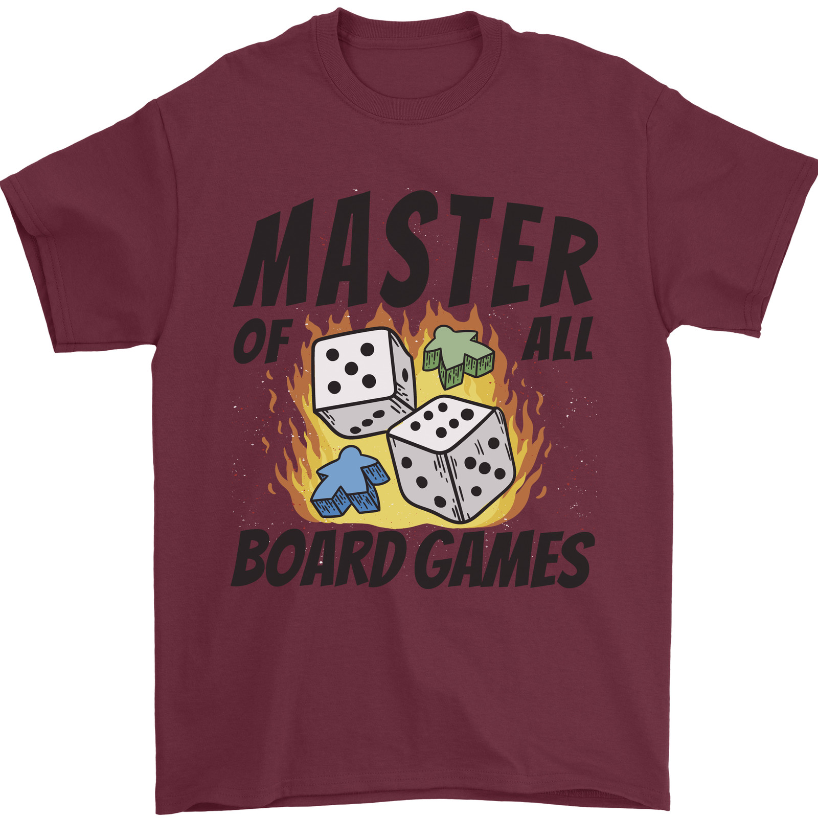 Board Game China - マスター・オブ・オール・ボードゲームズ メンズ Tシャツ 綿100%