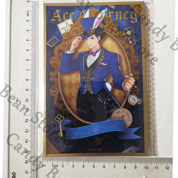 Board Game Illustrator - 逆転裁判 純正アニメ フェニックス・ライト マイルズ・エッジワース 美樹・カルマ コスプレ