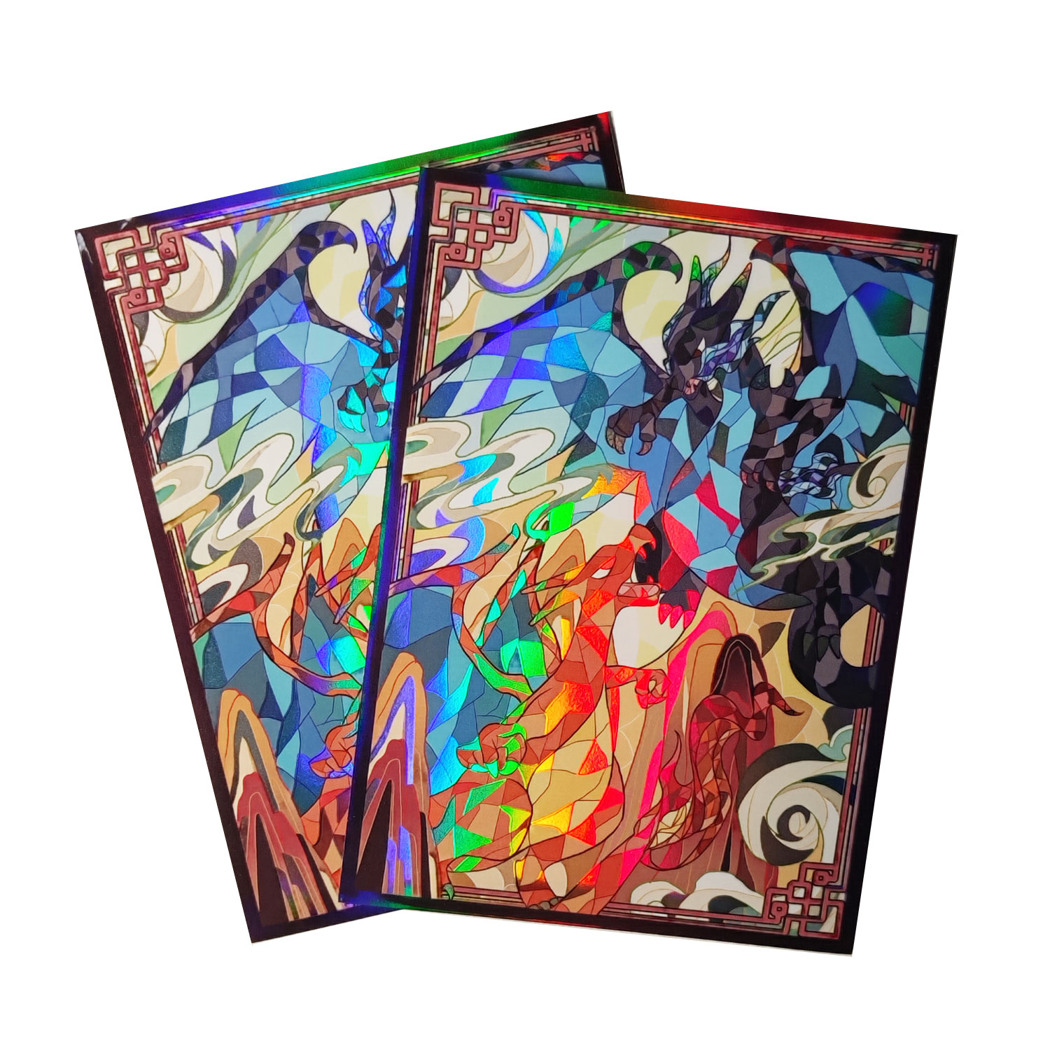 外板カードカバー,60カラットのホロカードスリーブ,66x9 - Board Game Illustrator のレビューと価格