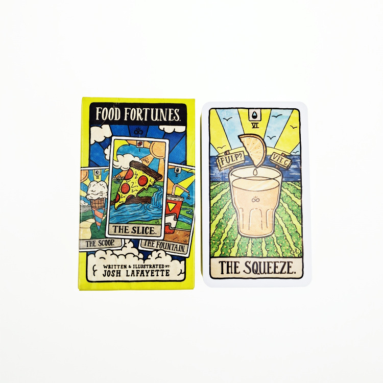 78リットルの食品 & ドリンクカードの新しいタロットコレク - Board Game Illustrator のレビューと価格