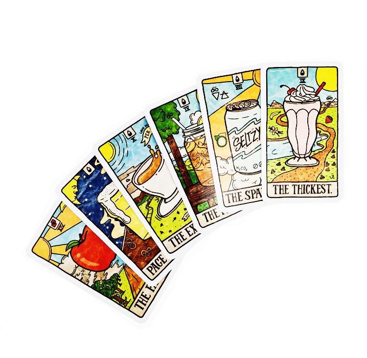 78リットルの食品 & ドリンクカードの新しいタロットコレク - Board Game Illustrator のレビューと価格