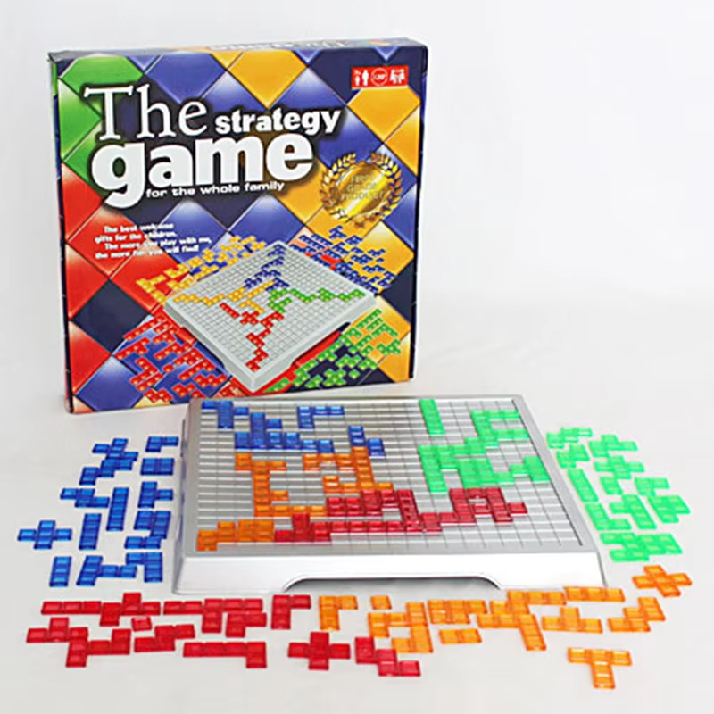 子供知的パズル戦略ボード知育玩具色の正方形ゲームキッズファミ - Board Game Strategi のレビューと価格