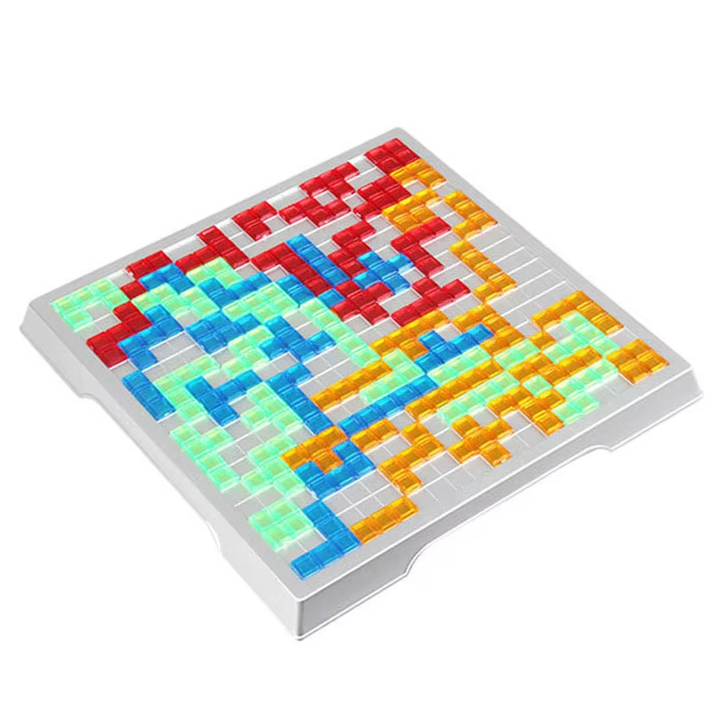 子供知的パズル戦略ボード知育玩具色の正方形ゲームキッズファミ - Board Game Strategi のレビューと価格