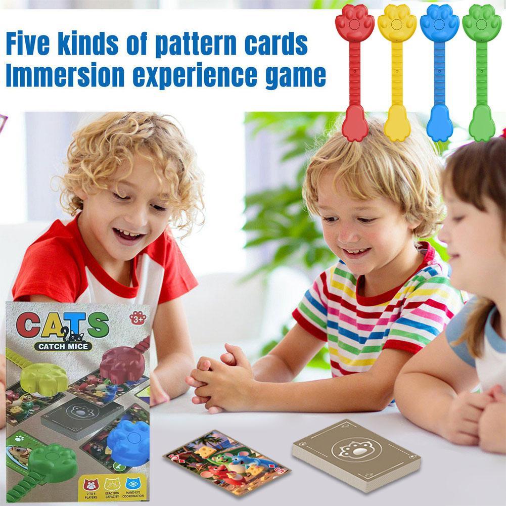 猫とネズミがタロットカードで遊ぶ、戦略性のあるおもちゃ。テー - Board Game Strategi のレビューと価格